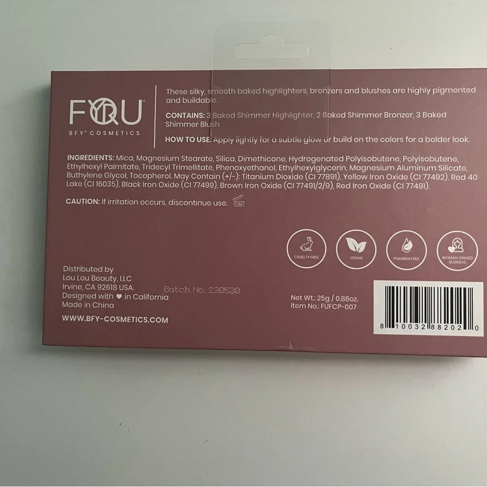 BFY Cosmetics Baked Terracotta Palette